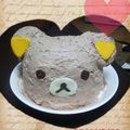 リラックマコん's cooksnap of when they made ミニチュア実体化♪リラックマドームケーキ.