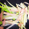Takamemo's cooksnap of when they made ハムと長ネギの簡単塩炒め.