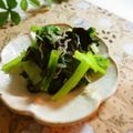 まろんかふぇ's cooksnap of when they made 簡単＊小松菜のおじゃこと海苔の和えもの.