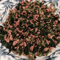 マキコ☆'s cooksnap of when they made 大根の葉っぱと豚肉のそぼろ.