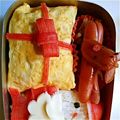やっちこざる's cooksnap of when they made 薄焼きたまごで「ギフトBOX」.
