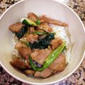 mai_ailee's cooksnap of when they made タモリさんの生姜焼きレシピで豚丼.