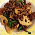 ChocoDolly's cooksnap of when they made 牛肉とれんこんの甘辛炒め＊.