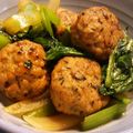 Akosua's cooksnap of when they made 小松菜と肉団子の中華炒め.