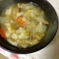 くまんぼう's cooksnap of when they made 母の味、残り野菜で作るふわふわすいとん.