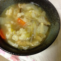 くまんぼう's cooksnap of when they made 母の味、残り野菜で作るふわふわすいとん.