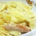 サトモユリア's cooksnap of when they made 卵と牛乳で作る♥ポテトカルボナーラ.