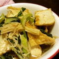 サトモユリア's cooksnap of when they made ☆チンゲン菜と厚揚げ、えのき茸の煮浸し☆.