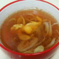 くぅぽん☆'s cooksnap of when they made 鶏ささみ 長ネギの 簡単 中華スープ！.