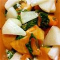 チなつ's cooksnap of when they made 味付はすし酢だけ！柿と春菊のおろし酢和え.