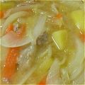 elmoキッチン's cooksnap of when they made 土鍋で簡単に☆さつまいもの味噌汁.