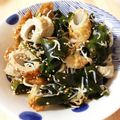 あもちゅ's cooksnap of when they made ワカメ＆しらす＆ちくわ✿ナムル風.