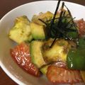き_の_こ's cooksnap of when they made サーモンアボガド丼.