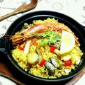 ミルキー苺's cooksnap of when they made 炊飯器で出来る☆炊き込みパエリア♪.