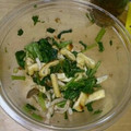 abeman's cooksnap of when they made 小松菜としめじ油揚げの梅肉和え.