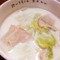 ゆき916's cooksnap of when they made ハムと白菜のホットミルクスープ.