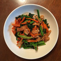 ようこのうま's cooksnap of when they made ほうれん草と油揚げの炒め物.