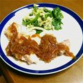 島あずき's cooksnap of when they made 簡単！鳥もも肉のオニオンきのこソース煮.