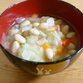 Nekozame's cooksnap of when they made 風邪引きサンに♪お豆と野菜の生姜スープ♡.