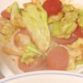 けいちむN's cooksnap of when they made 焼肉のタレでウインナーとキャベツ炒め.