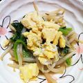 あたむ❤189's cooksnap of when they made 小松菜＆もやし＆卵のあんかけ.