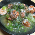 ななぞぅ's cooksnap of when they made えびとレタスの塩炒め.