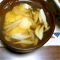 ちゃちゃふく's cooksnap of when they made きのことたまごのお吸い物.