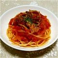 まあまま☆0403's cooksnap of when they made 簡単トマトソースdeごちそうパスタ.
