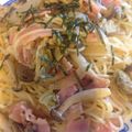 かれおん's cooksnap of when they made 缶詰で簡単☆あさりとしめじの和風スパ！.