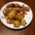 なおあさゆい's cooksnap of when they made 鶏胸肉と新じゃがの甘辛オイスター炒め.