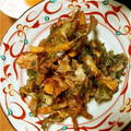 eiyoushi's cooksnap of when they made さつま芋とダイコンの葉のかき揚げ♪.