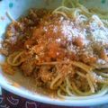 ゆいぴょんママ's cooksnap of when they made おかあさんのミートソーススパゲッティ.