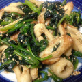 キヨッティー's cooksnap of when they made 竹輪とほうれん草の味噌炒め.