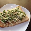 たなばたねずみ's cooksnap of when they made 貝割れピリリｯ⋆おかかチーズトースト.