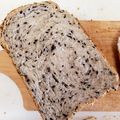 ハルのおと's cooksnap of when they made HBホシノ天然酵母の米粉入り黒ゴマ食パン.