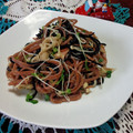 ☆むさし☆'s cooksnap of when they made 長ひじきとエノキのひょろりんパスタ.