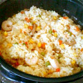 みっちゃんまめ's cooksnap of when they made 炊飯器で作る♪エビピラフ.