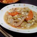 まーみん's cooksnap of when they made 白菜とお揚げさんの甘辛◇玉子とじ.