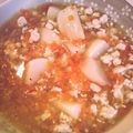 meo35's cooksnap of when they made カブのとろとろ鶏そぼろ煮.