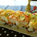ちょこ０１７'s cooksnap of when they made カニカマ5本とあるもので✿簡単押し寿司✿.