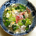 amjkao's cooksnap of when they made ブロッコリーと蟹かまのとろとろ煮込み.