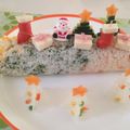 たさえちゅ's cooksnap of when they made クリスマスロール寿司.