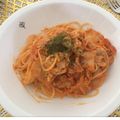 まりんごっこ's cooksnap of when they made 簡単♡豚キムチのクリームパスタ♡.