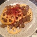 degusa☆'s cooksnap of when they made ピリ辛！こんにゃくと蓮根の炒め物.