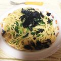 aytao's cooksnap of when they made 1人ランチ☆なめたけと大根葉の簡単パスタ.