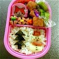 はぴ吉's cooksnap of when they made 簡単☆クリスマスキャラ弁.