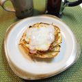 バカリャウ's cooksnap of when they made きんぴらベーコンチーズトースト☆.