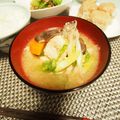 バカリャウ's cooksnap of when they made 秋鮭の具だくさん味噌汁♪.