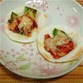 クックRK2WPA☆'s cooksnap of when they made 餃子の皮でおつまみ♡アボカド＆キムチーズ.