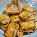 ぽ（・囚・）ん's cooksnap of when they made チーズとツナの豆腐はさみ焼き.